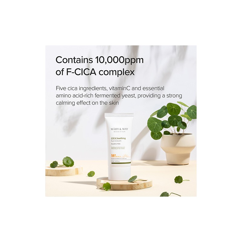 Mary&May [Mary&May]CICA Soothing Sun Cream SPF50+ PA++++ 50ml