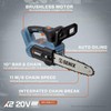 SENIX Chainsaw Cordless, 20V 10" Battery Chainsaw, Brushless Chain Saw,