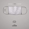 Triple Layer Flat Face Masks - Washable and Reusable Fabric