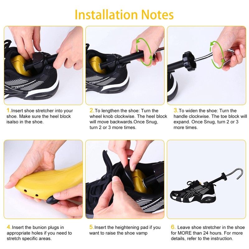 eachway Shoe Stretcher Shoe Trees,Adjustable Length & Width for Men
