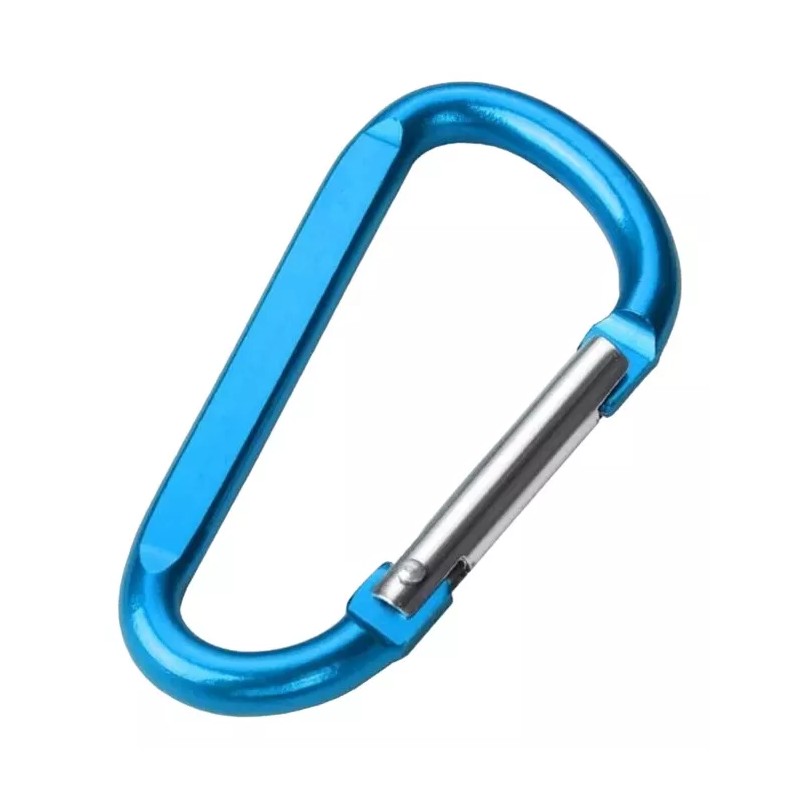 Estuchelandia 10 Pzs Gancho Mosqueton Aluminio Hebilla En Forma D