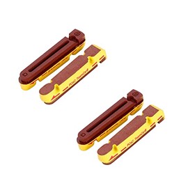 Pastillas de freno de llanta de carbono, corcho y compuesto de carbono, compatibles con Shimano All Road Bike Series incluyendo Dura Race/Utegra / 105 y SRAM, paquete de 2 pares