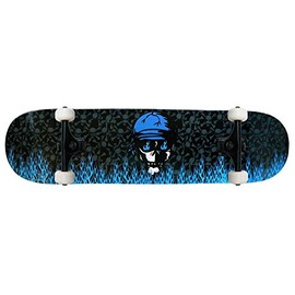 Krown Pro Skateboard Complete Blue Flame 7.75 in