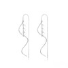MYHAO 925 Sterling Silver Curve Chain Dangle Earrings Drops for