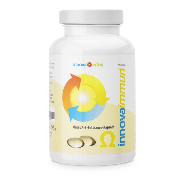 innova immun® Omega 3 Fish Oil Capsules | Developed by the Medical Enzyme Research Society | No Fish Taste and Fish Odour
