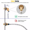 Installation Kit for Wall Mount Commercial Faucet, Brass 90 Degree