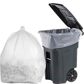 PlasticMill 100 Gallon Contractor Bags: Clear, 3 Mil, 67x79, 1 Bag (Sample).