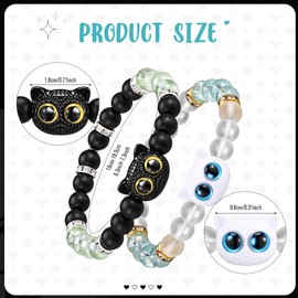 Tondiamo 2 Pcs Dragon Matching Bracelets for Couples Dragon Friendship Bracelets BFF Jewelry Gifts for Women Men Fans