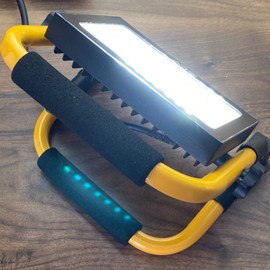 AUXTINGS LED Construction Spotlight, 30 W 3000 lm Work Light, LED Work Light with Plug, IP66 Waterproof Construction Spotlight LED with 3 m Cable, Portable Construction Spotlight for Workshop or