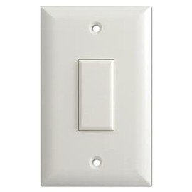 TOUCH-PLATE GENS1-0100A-WHT Genesis Series Low Voltage Momentary Wall Switch White with Screws