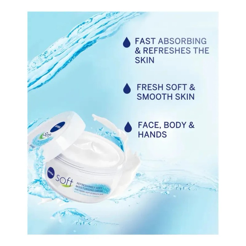 Crema Corporal Hidratante NIVEA Soft Creme Vitamina