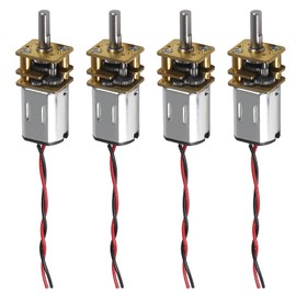 4Pcs Mini Micro N20 Gear Motor DC 3V-6V Slow Speed Full Metal Gearbox DIY Robot Car DIY Engine Toys
