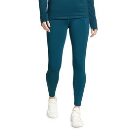 Eddie Bauer Women's Glacier Peak Fleece-Lined Tights, Peacock, X-Large