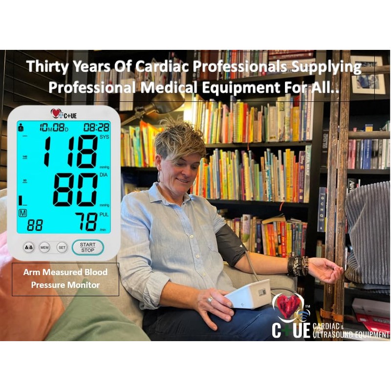 C+UE, Hospital Grade Blood Pressure Monitor, Arm Measured.