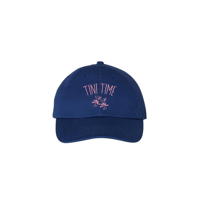 Tini Time Embroidered Baseball Cap Adjustable Cotton Dad Hat Royal