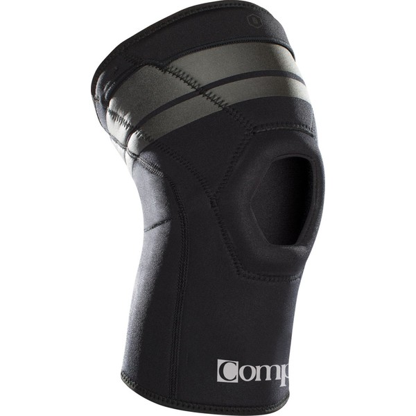 Compex ANAFORM Knee Support Compression Sleeve: 4 mm Open Patella, Black, Medium