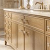 POZEAN 6 Pack Gold Tapered Diamond Cabinet Knobs, Clear Gold