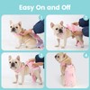 Avont 3 Pack Frenchie Dog Diapers Female, Washable Reusable Girl