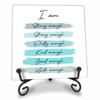Light Blue Inspirational Quote Sign, 5 Inch Wood Sign With