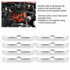 8pcs Chrome Valve Cover Hold-Down Tabs Spreader Bars Fit for