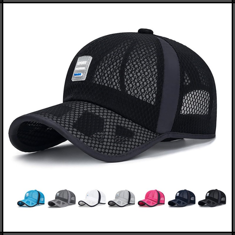 White Fang CZ016 Sports Brim Cap, Mesh, Stylish, Cool, Men's,