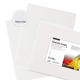PHOENIX Painting Canvas Panels 11x14 Inch, 12 Value Pack - 8 Oz Triple Primed 100% Cotton Acid Free Canvas Boards for Painting, White Blank Flat Canvas Boards for Acrylic, Oil Paints