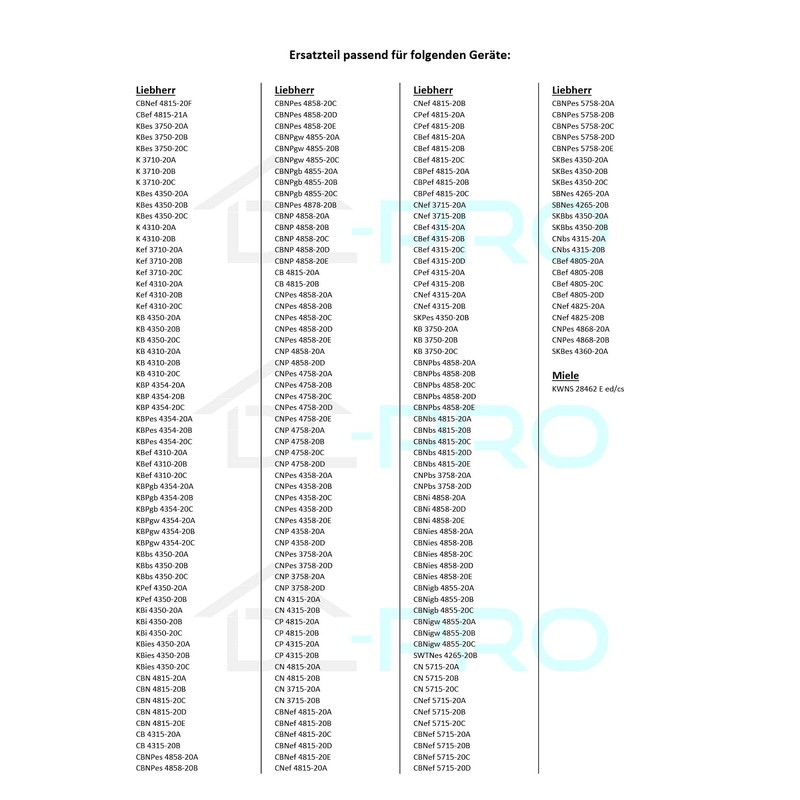 DL-pro Carbon Filter 45 mm Diameter for Liebherr 9096342 Activated