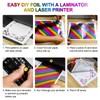 50 Pieces Toner Reactive Foil for Laminator, 20x29cm/7.9x11.4inch Foil Paper