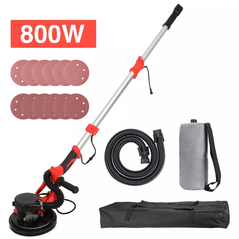 Preenex 9" Drywall Sander 850W Vacuum System 800-2000RPM Variable Speeds