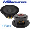 MB Acoustics 4-Pack MB Acoustics 6.5" Midrange Speakers, 1400W, 4Ω,