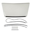 ANTUKO Hood Bulge Scoop White Front Upper Replacement for 2014-2021