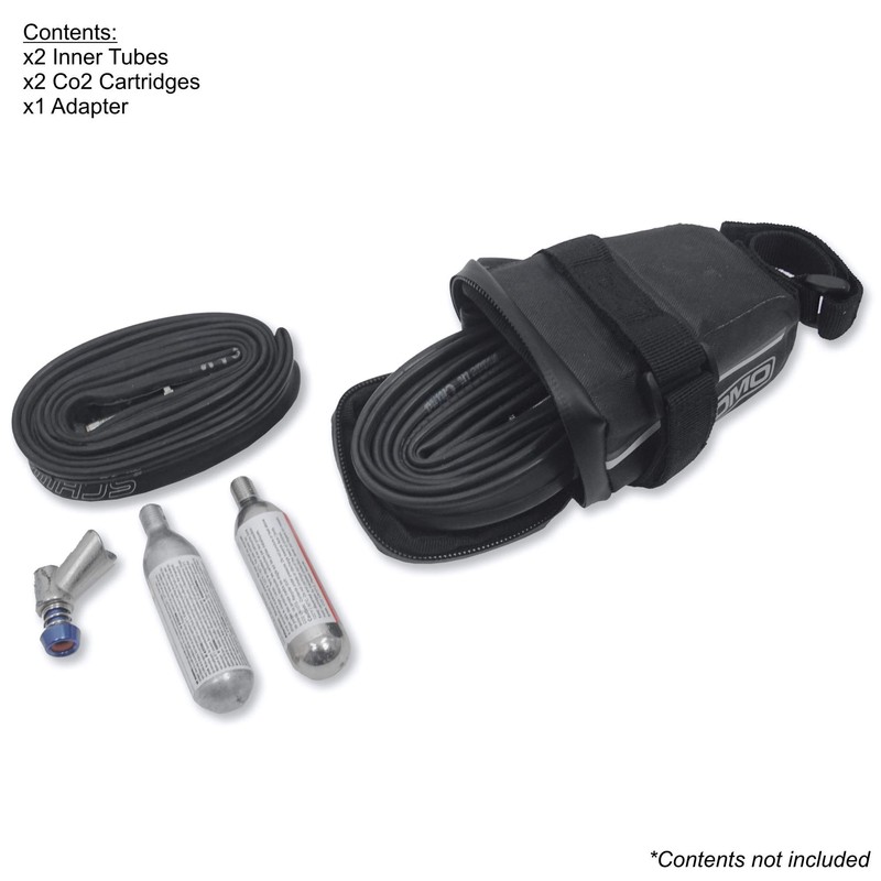 Lomo Waterproof Road Bike Saddle Bag - Small Black