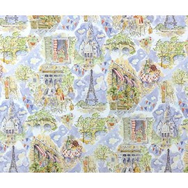 Melody Jane Dolls House 'April in Paris' Miniature Print 1:12 Scale Scene Wallpaper