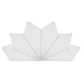 LJBFNN White Handkerchiefs for Men Women, Cotton Handkerchief Ladies Hankies for Wedding Party School Embroidery Painting DIY (White - 6pcs)