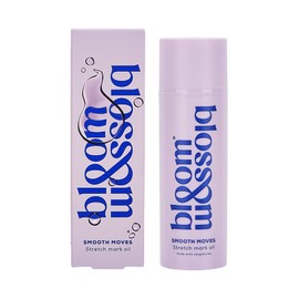 Bloom and Blossom Smooth Moves Stretch Mark Oil, Pregnancy Stretch Mark Oil with Sweet Almond Oil and Argan Oil, Hydrating Body Oil Tones and Firms Skin, Improves Appearance of Stretch Marks 150ml