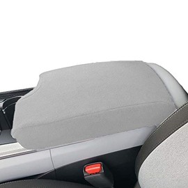 Car Console Covers Plus Made in USA Designed for Hyundai Palisade 2020-2025 Fleece Auto Armrest Center Console Cover Protector Light Gray