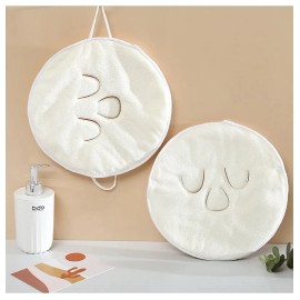Reusable Hot & Cold Compress Face Towel — Moisturizing Facial Mask Towel for Hot/Cold Skin Care, Soft & Gentle