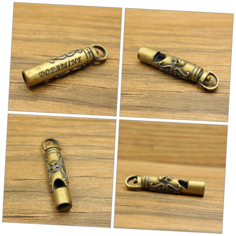 Kisangel Copper Whistle Outdoor Whistle Emergency Loud Whistle Copper Camping