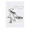 'Witch On A Broomstick' Temporary Tattoo - Water Resistant, Skin-Safe,