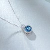 judypaul Women's S925 Silver Necklace, Length 15.7 + 2.4 inches