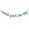 Dalaber Reach Four The Sky Banner, Cartoon Theme 4th Birthday