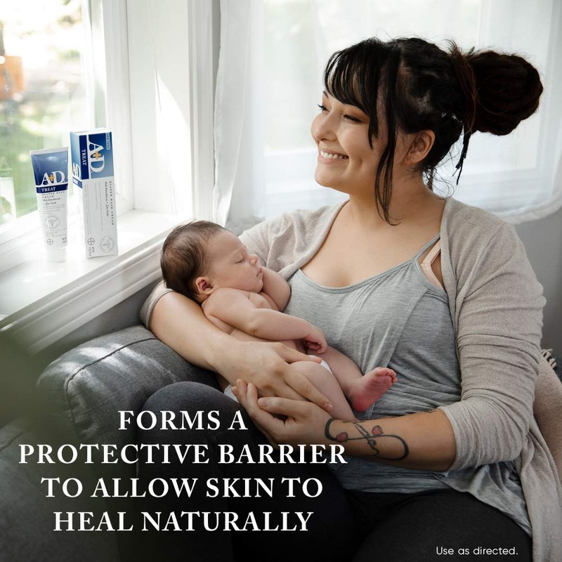 A+D Diaper Rash Cream, Zinc Oxide Cream, 4 oz (113