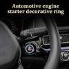RGOAANC RGOAANC Crystal Rhinestone Engine Start Stop Decoration Ring, Push