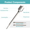 9Pcs Masonry Concrete Hole Saw Kit (30 40 65 80