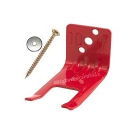 (Lot of 1) Fire Extinguisher Bracket, Wall Hook, Mount, Hanger, Universal from 5 to 13 Lb. Extinguishers, Universal for All Extinguishers with Valve Body Slots, Free Screws & WASHERS