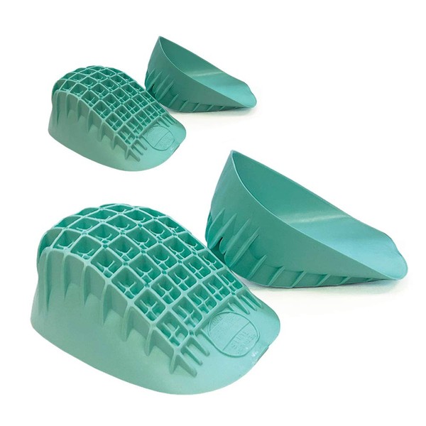 Tuli’s Heavy Duty Heel Cups, Cushion Inserts for Sever's Disease, Plantar Fasciitis, and Heel Pain, Large, 2 Pairs
