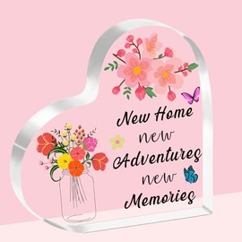 SDOFY New Home Gifts House Warming Gifts New Home for Friends Couple Family Housewarming Gifts First Home Acrylic plaque Gifts