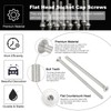 PATIKIL M4 x 70mm Flat Head Socket Cap Screws, 10
