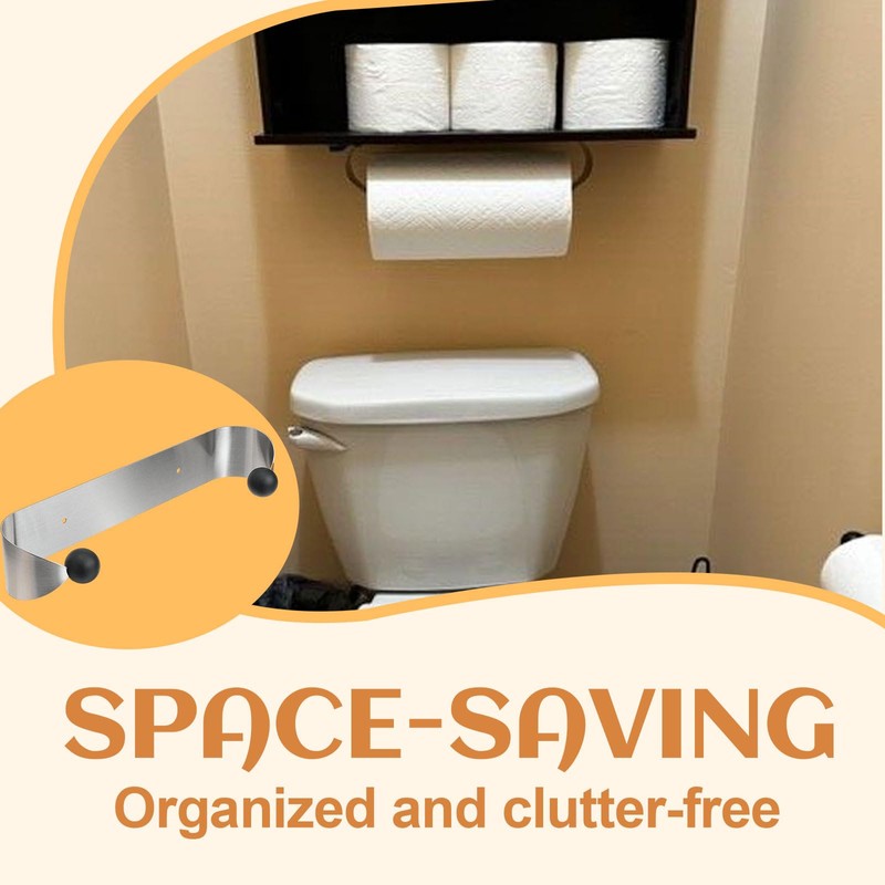 Wall Mount Stainless Steel Rack Kitchen Paper Towel Holder Under