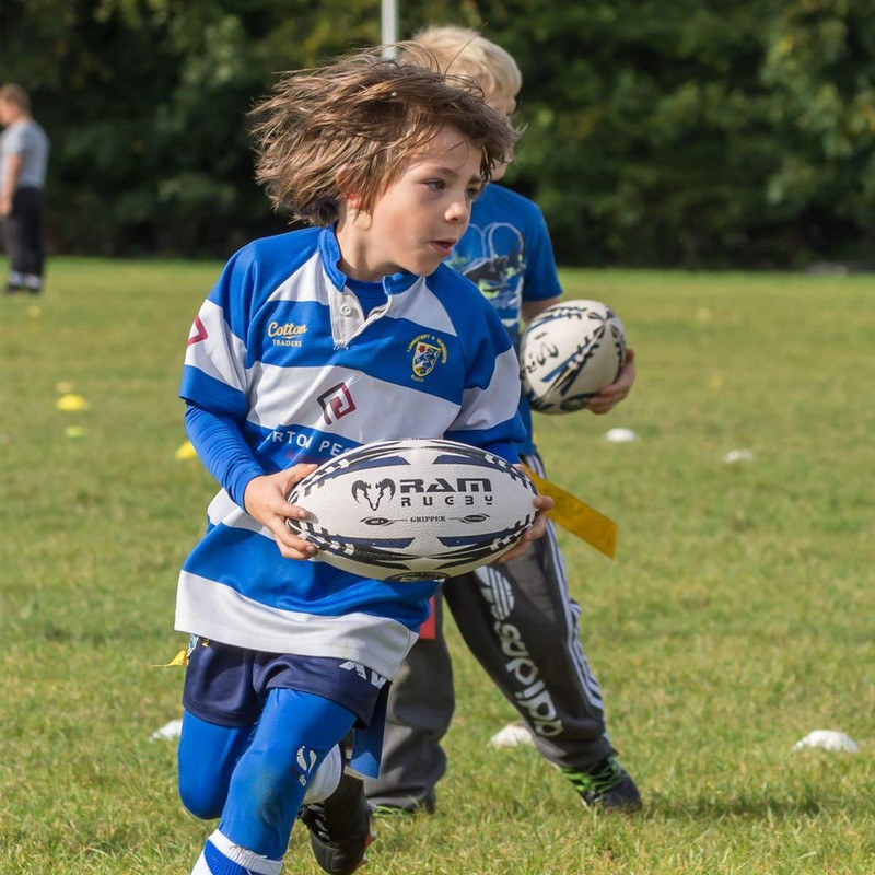 Ram Rugby Gripper 2.0 Pro Trainer Rugby Ball - Hand-stitched